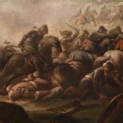 Discount Pamono Italian Artist, Battle Between Christians and Ottomans, 1720, Oil on Canvas, Framed