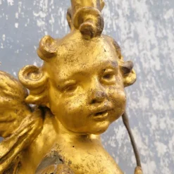 Pamono Italian Artist, Carved Putto, 18th Century, Gilt Wood><noscript><img width=