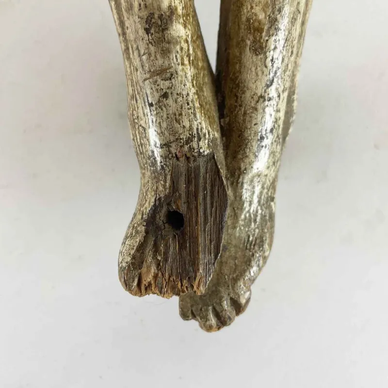 Pamono Italian Artist, Christ on the Cross, 1700s, Carved and Lacquered Pinus Cembra> Sculpture