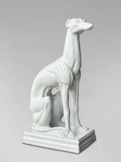 Outlet Pamono Italian Artist, Greyhound Sculpture, 1960, Ceramic
