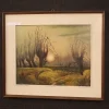 Outlet Pamono Italian Artist, Landscape in Impressionist Style, 1960, Oil on Panel, Framed