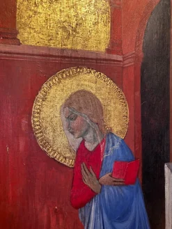 Pamono Italian Artist, Renaissance Style Annunciation, Tempera on Giltwood Panel><noscript><img width=