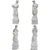 Best Pamono Italian Artist, The Four Seasons, 19th Century, Carrara Marble, Set of 4