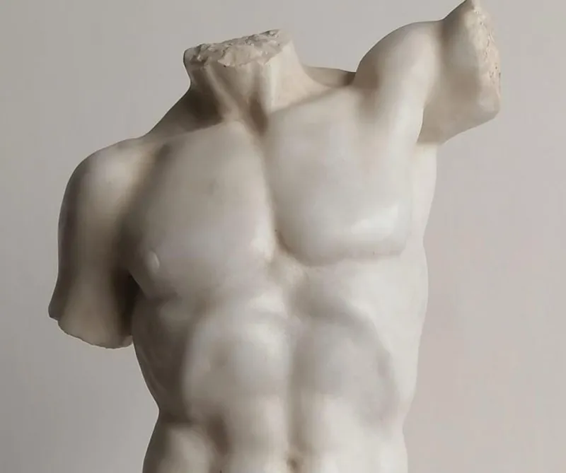 Online Pamono Italian Artist, Torso, 20th Century, Carrara Marble
