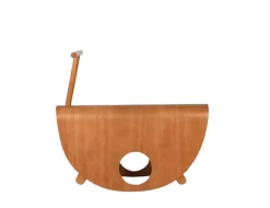 Pamono Italian Astolfo Curved Plywood Children's Rocking Chair by Peppe de Giuli for Design M, 1979><noscript><img width=