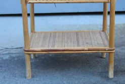 Sale Pamono Italian Bamboo and Rattan Nightstand, 1950s