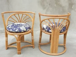 Online Pamono Italian Bamboo Chairs, 1960s, Set of 3