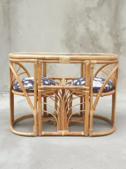 Online Pamono Italian Bamboo Chairs, 1960s, Set of 3