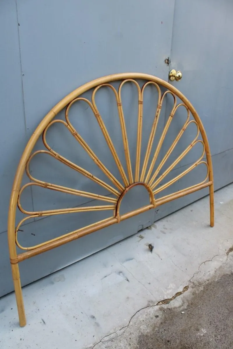 Pamono Italian Bamboo Headboard, 1950> Beds & Bedroom Sets
