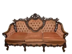 Hot Pamono Italian Baroque Sofa and Armchairs, 1970s, Set of 3