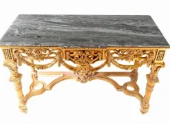Pamono Italian Baroque Style Gilt Console Table><noscript><img width=