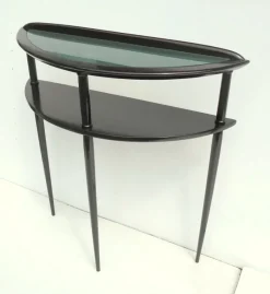 Best Pamono Italian Beech Console Table, 1950s