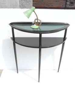 Best Pamono Italian Beech Console Table, 1950s