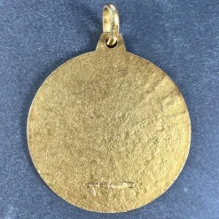 Best Pamono Italian Capricorn Zodiac 18k Yellow Gold Charm Pendant, 1970s