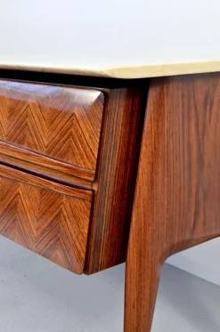 Online Pamono Italian Carrara Marble and Brass Sideboard, 1960s