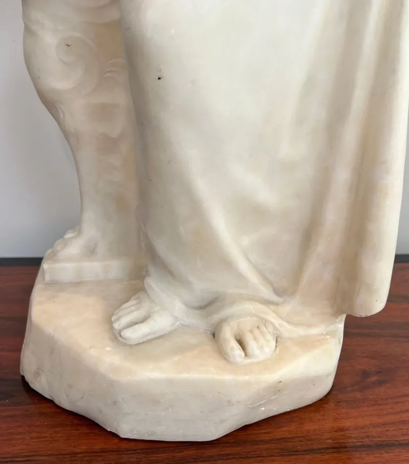Outlet Pamono Italian Carrara Marble Sculpture of a Romantic Young Girl by Dante Zoi, Florence, 19th Century