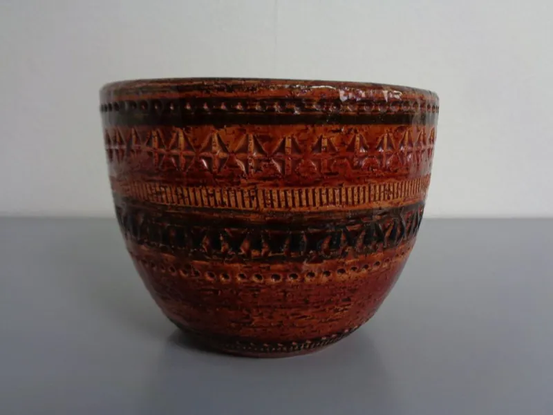 Outlet Pamono Italian Ceramic Cachepot by Aldo Londi for Bitossi, 1960s