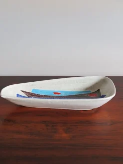 Clearance Pamono Italian Ceramic Centerpiece Bowl from Fratelli Fanciullacci, 1950s