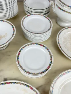Discount Pamono Italian Ceramic Dishes, 1890s, Set of 70