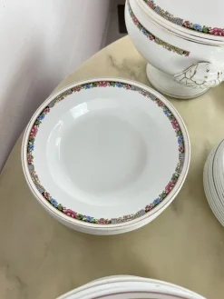 Discount Pamono Italian Ceramic Dishes, 1890s, Set of 70