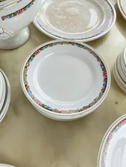 Discount Pamono Italian Ceramic Dishes, 1890s, Set of 70