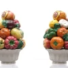 Sale Pamono Italian Ceramic Fruit Baskets by Bassano Zortea, Italy, 1958, Set of 2