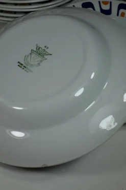 Hot Pamono Italian Ceramic Plates by Antonia Campi for Laveno, 1960s, Set of 26