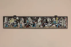 New Pamono Italian Ceramic Wall Panel by Marcello Fantoni, 1960s
