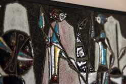 New Pamono Italian Ceramic Wall Panel by Marcello Fantoni, 1960s