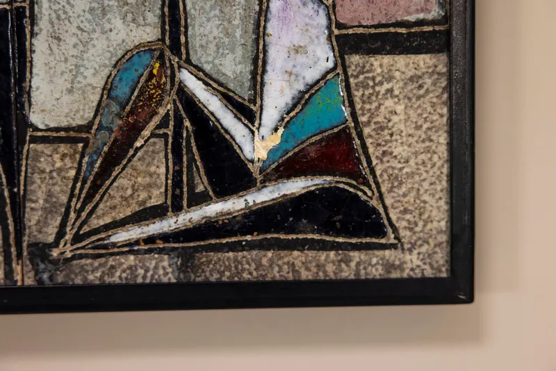 New Pamono Italian Ceramic Wall Panel by Marcello Fantoni, 1960s