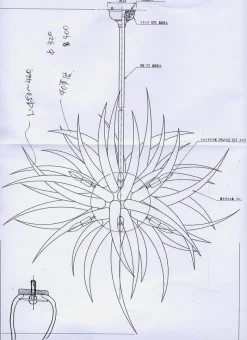 Online Pamono Italian Chandelier by Favola Vetrarti