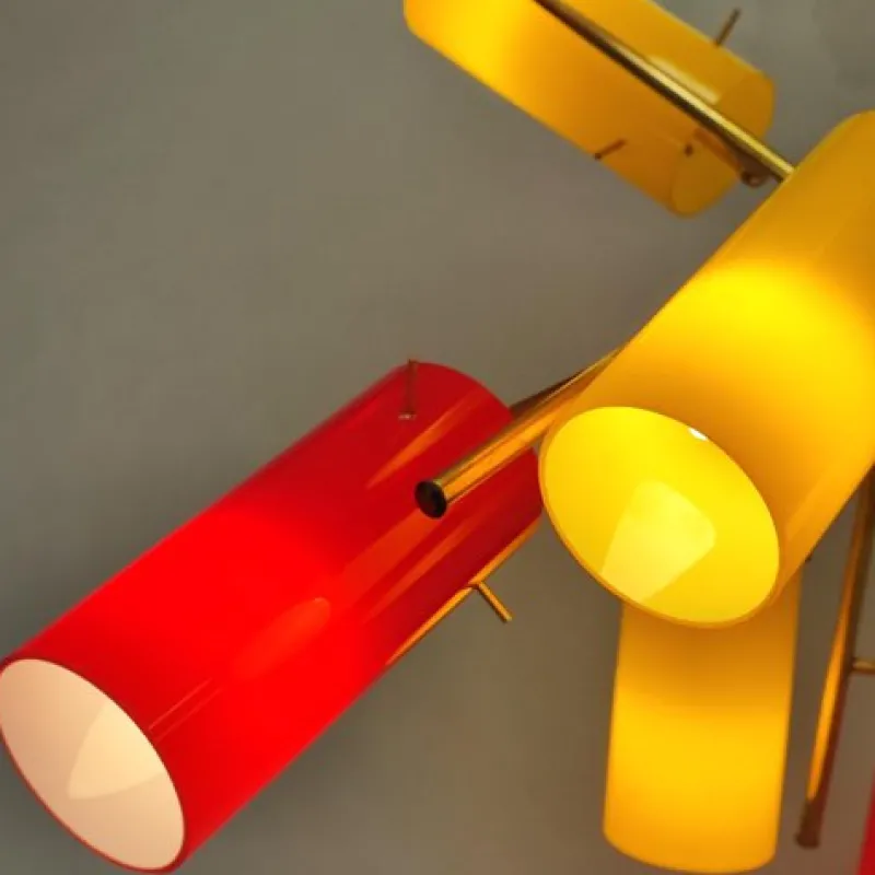 Pamono Italian Chandelier from Stilnovo, 1950s> Ceiling Lights
