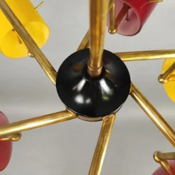 Pamono Italian Chandelier from Stilnovo, 1950s><noscript><img width=