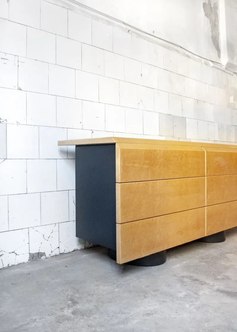 Pamono Italian Chest of Drawers by Giovanni Offredi for Saporiti, 1970s