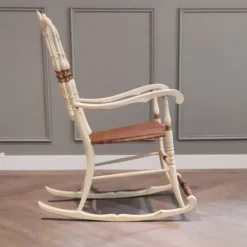 Pamono Italian Chiavarina Rocking Chair, 1950s><noscript><img width=