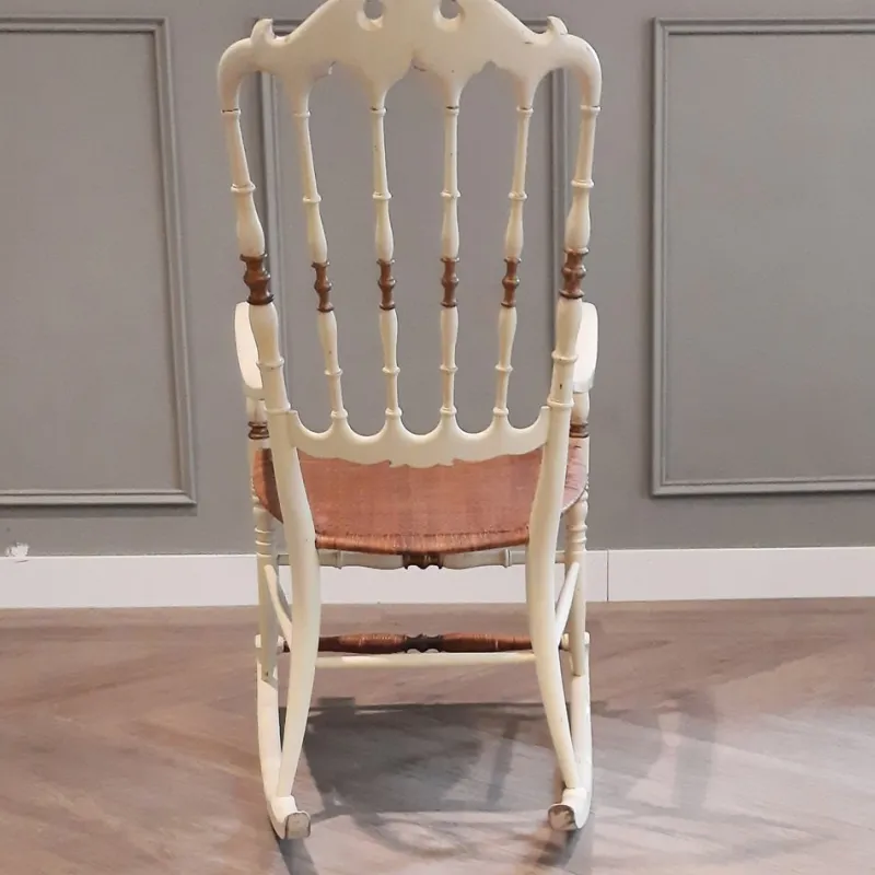 Pamono Italian Chiavarina Rocking Chair, 1950s> Rocking Chairs