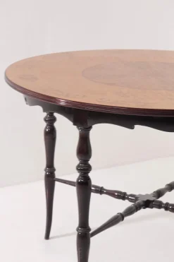 Sale Pamono Italian Chiavarino Table with Inlaid Wood, 1950