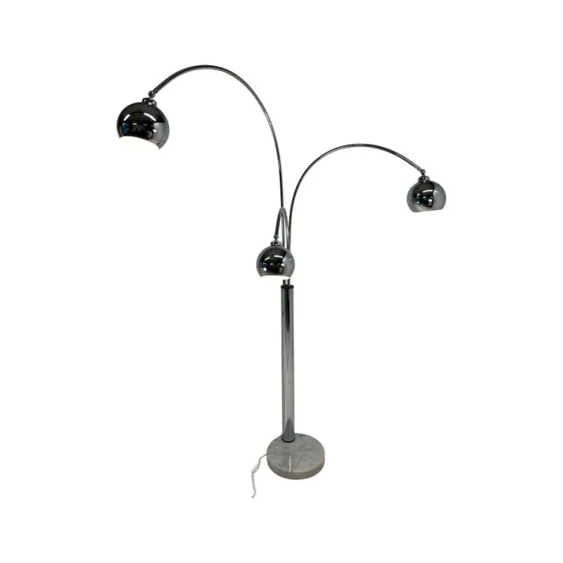 Pamono Italian Chromed Floor Lamp by Reggiani, 1970s> Floor Lamps