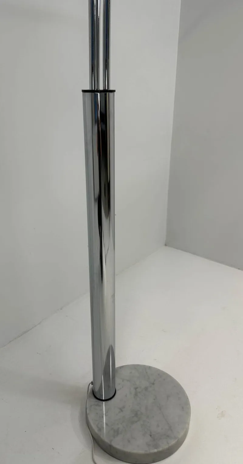 Pamono Italian Chromed Floor Lamp by Reggiani, 1970s> Floor Lamps
