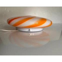 Pamono Italian Clear Amber Swirls Wall Sconce in Murano Glass by Simoeng><noscript><img width=