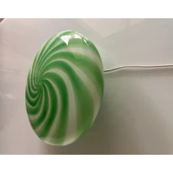Pamono Italian Clear Green Swirls Wall Sconce in Murano Glass by Simoeng><noscript><img width=