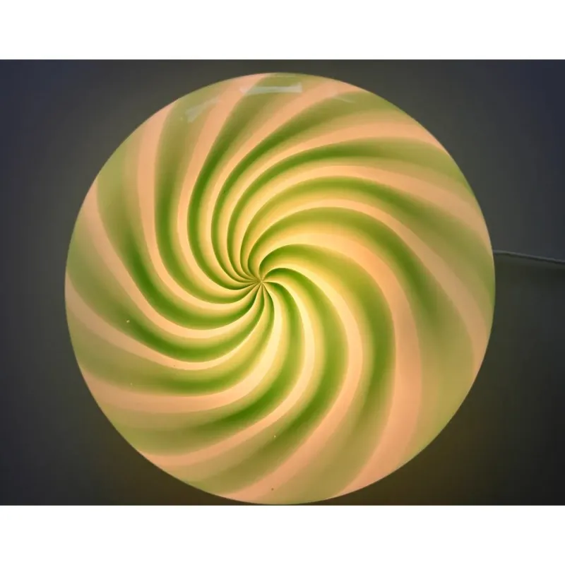 Pamono Italian Clear Green Swirls Wall Sconce in Murano Glass by Simoeng> Wall Lights & Sconces|Wall Lights & Sconces