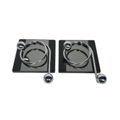 Pamono Italian Coat Racks, 1970s, Set of 2> Racks, Hooks & Valets