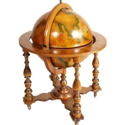 Pamono Italian Cocktail Bar Cart on Decorated World Map, 1950s> Serving Bar Carts & Trolleys