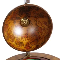 Pamono Italian Cocktail Bar Cart on Decorated World Map, 1950s><noscript><img width=