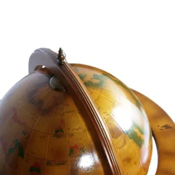Pamono Italian Cocktail Bar Cart on Decorated World Map, 1950s><noscript><img width=