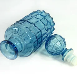 Pamono Italian Colored Glass Caraffe from Empoli, 1970s.><noscript><img width=