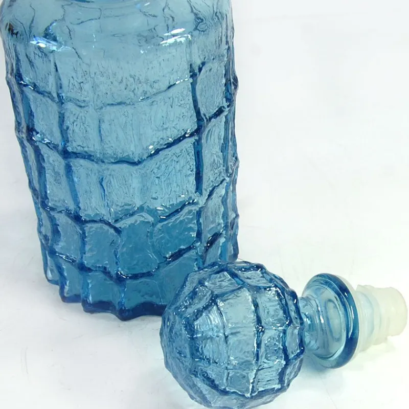 Pamono Italian Colored Glass Caraffe from Empoli, 1970s.> Bottles, Carafes & Jugs