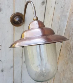 Outlet Pamono Italian Copper Outdoor Barn Light Lamp