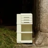 Pamono Italian Cream Storage Trolley in Plastic by Giovanni Pelis for Stile Neolt, 1960s> Serving Bar Carts & Trolleys